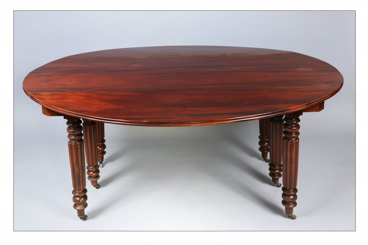 Mahogany Extending Dining Table, Louis-philippe Period 1830-1848)-photo-2