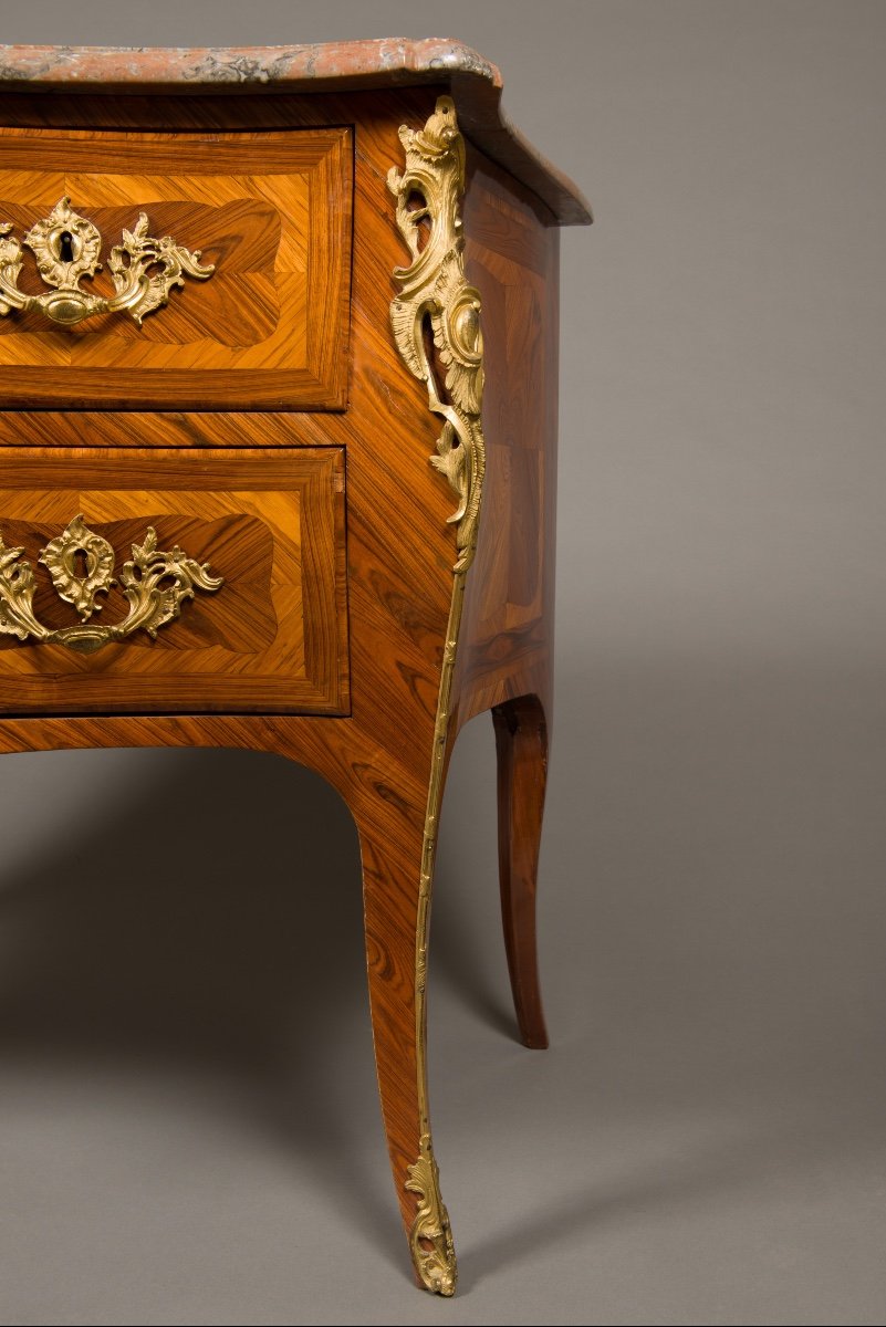 BIRCKLÉ Jacques, fournisseur de la Couronne, commode sauteuse d'époque Louis XV-photo-4