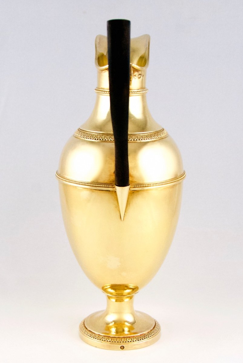 Quentin BASCHELET, Paris 1809-1819, aiguière en argent massif vermeillé-photo-3