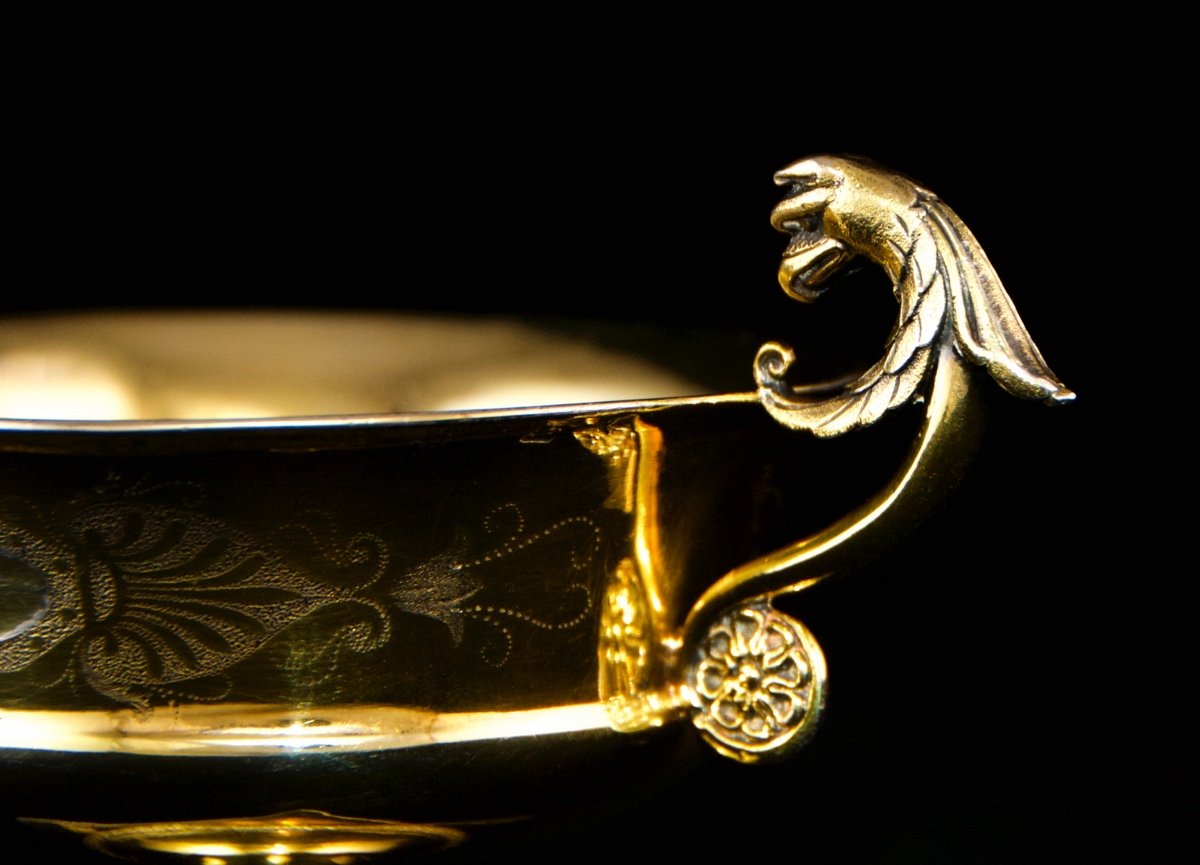 Paris 1798-1809, coupe aux griffons en vermeil Directoire Consulat par Marc JACQUART-photo-4