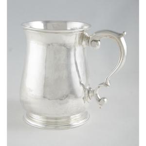 London, 1738 – George II Sterling Silver Mug By Richard Bayley