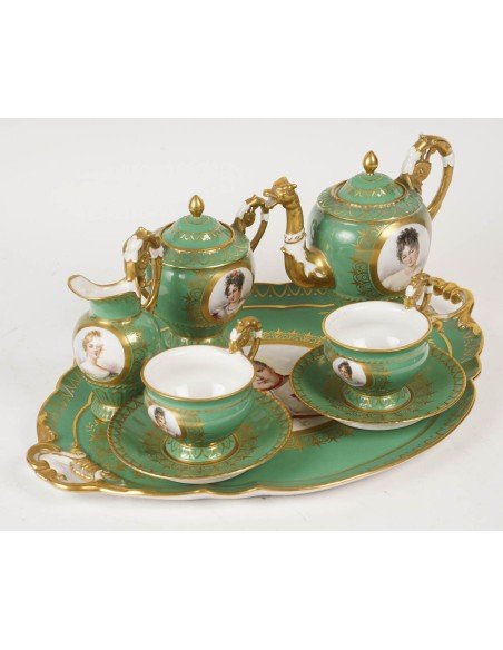 Service à Thé En Porcelaine De Sèvres, époque Napoléon III-photo-2