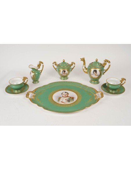 Service à Thé En Porcelaine De Sèvres, époque Napoléon III-photo-3