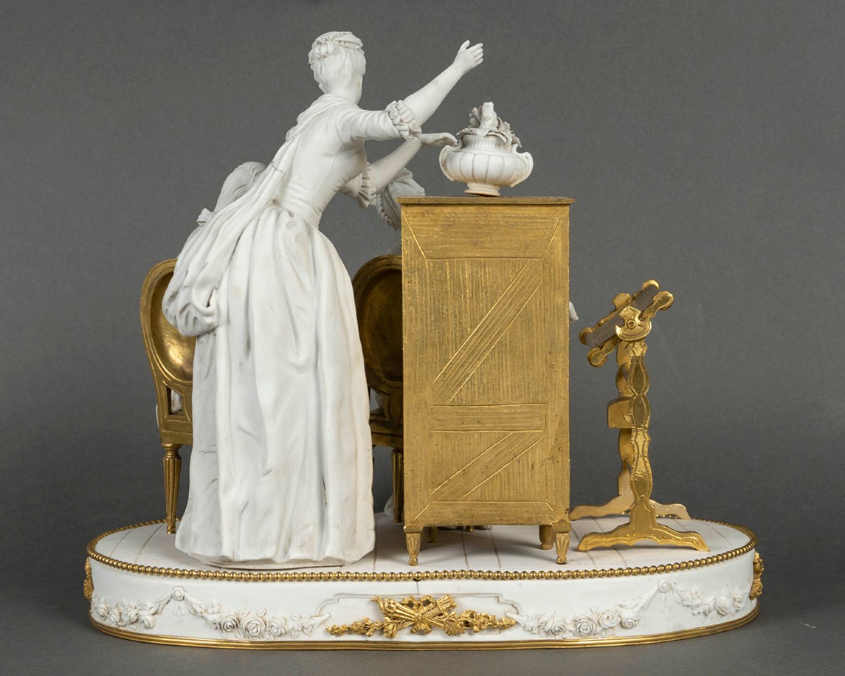 Biscuit And Gilt Bronze Group, Sèvres Manufactory, 19th Century-photo-4