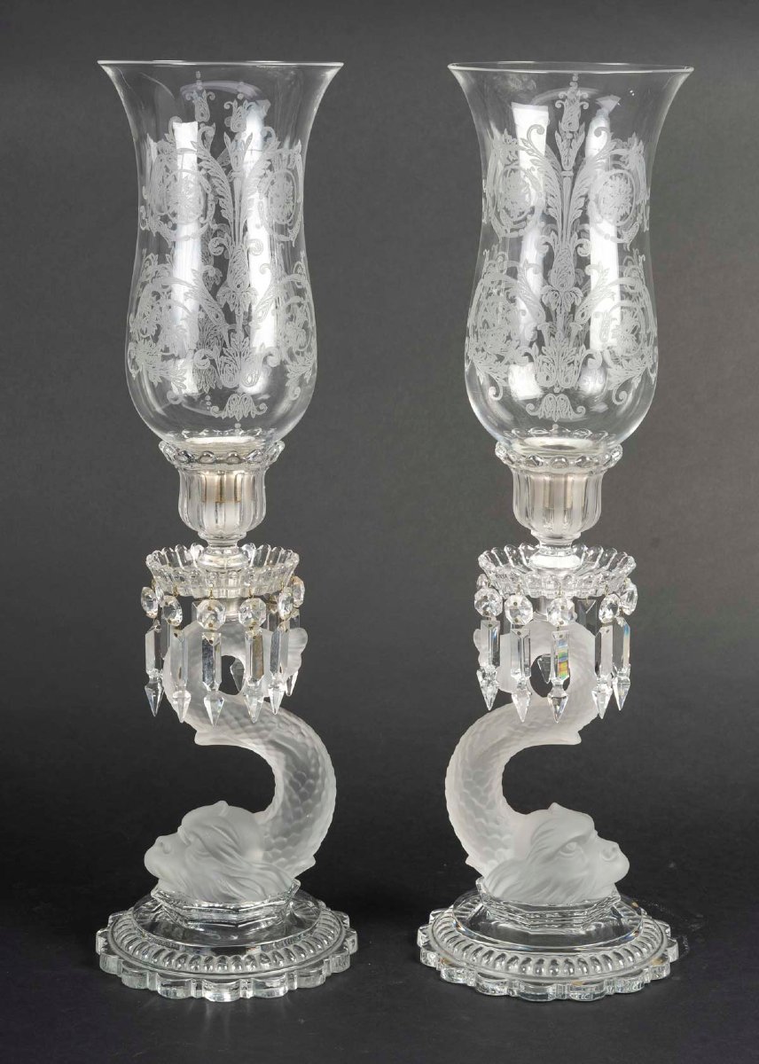 Baccarat - ensemble en cristal taillé et gravé signé Baccarat – Début XXᵉ siècle-photo-3