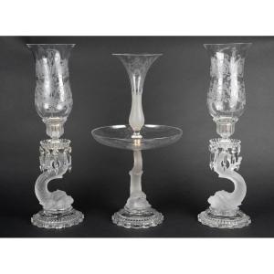 Baccarat - ensemble en cristal taillé et gravé signé Baccarat – Début XXᵉ siècle