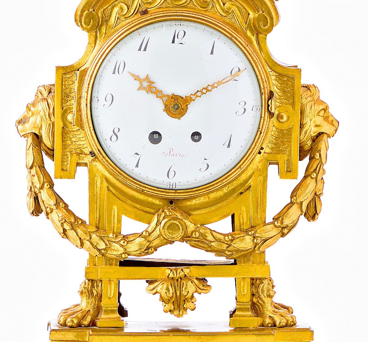 Réveil - Pendule avec réveil original Extrêmement rare !!! Louis XVI Vers 1770 Le Modèle Robert Osmond Attr. -photo-3