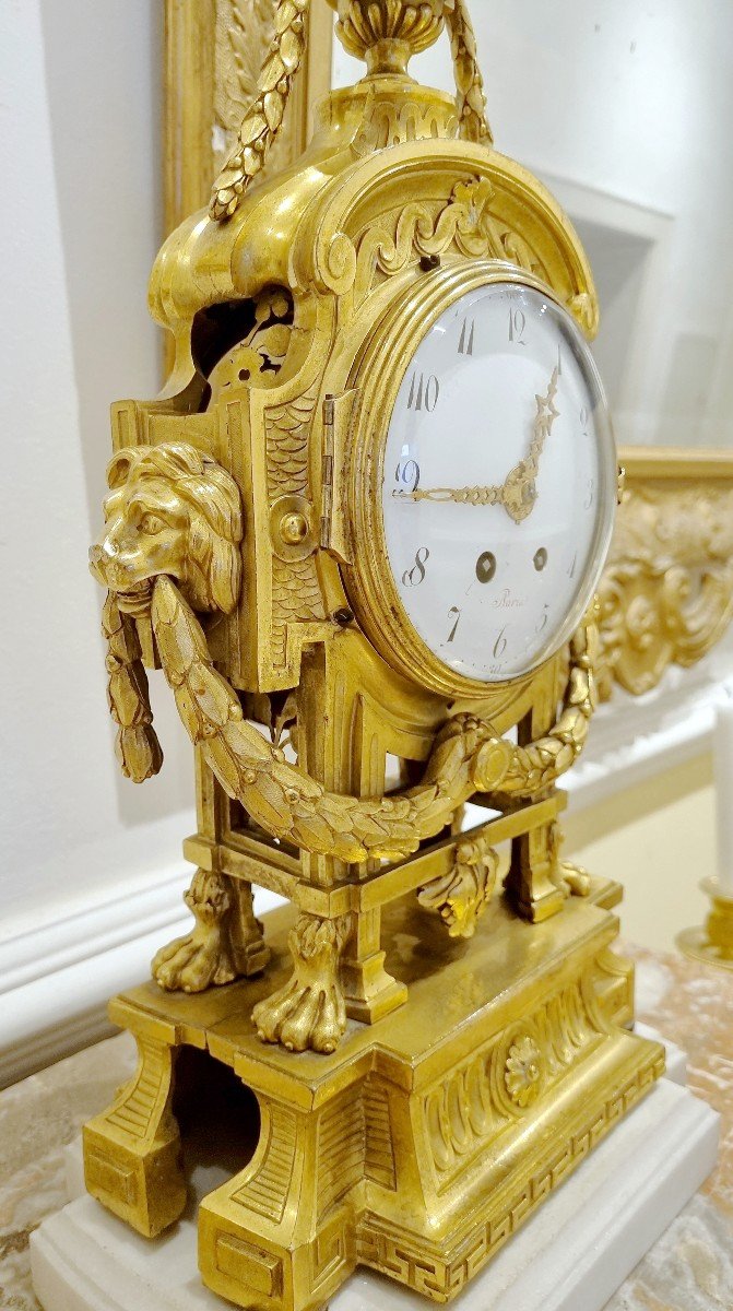 Clock Louis XVI Around 1770 The Model Robert Osmond Attr.-photo-4
