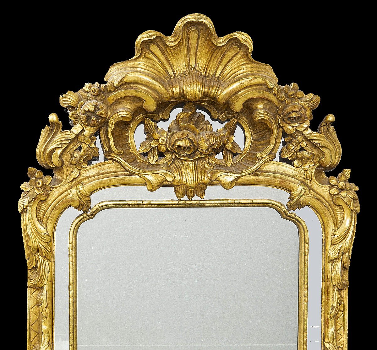 Miroir Louis XV Vers 1750   117x50 Cm -photo-4