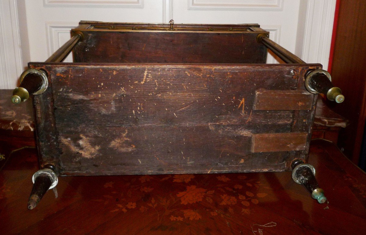 Console Louis XVI Vers 1775 estampillée J.B. Saunier   Jean Baptiste Saunier -photo-1