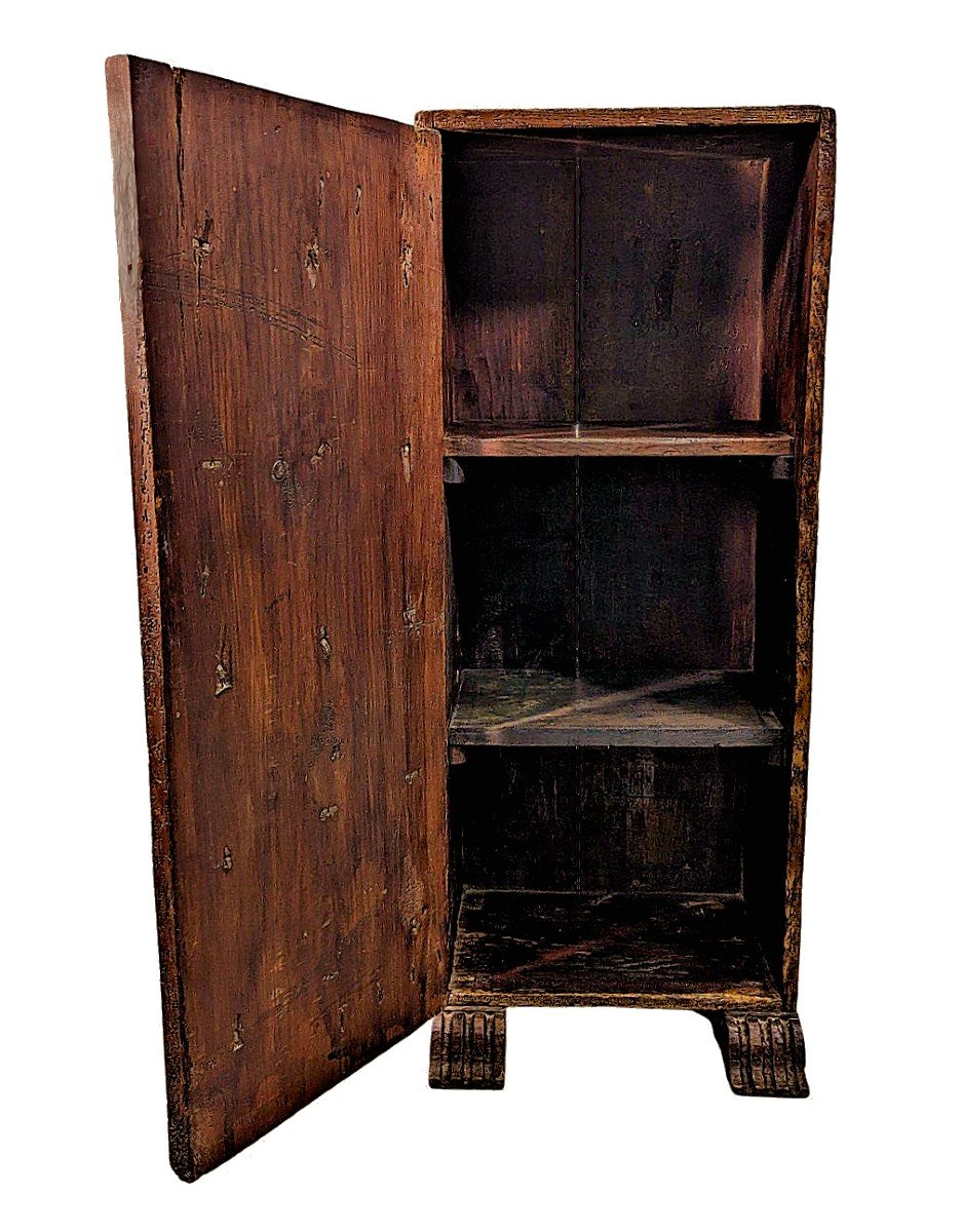 Armoire Moyen âge 13ème/14ème Siècle. Probablement France Chêne -photo-1