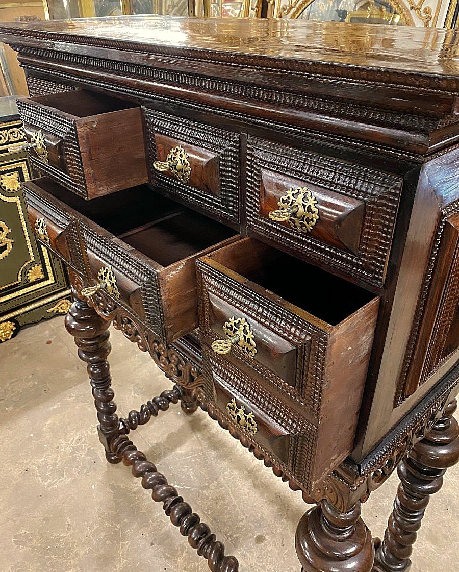 Cabinet Portugal Baroque Louis XIII XVIIth Century H. 151 Cm, Br. 109 Cm, D. 50 Cm-photo-4