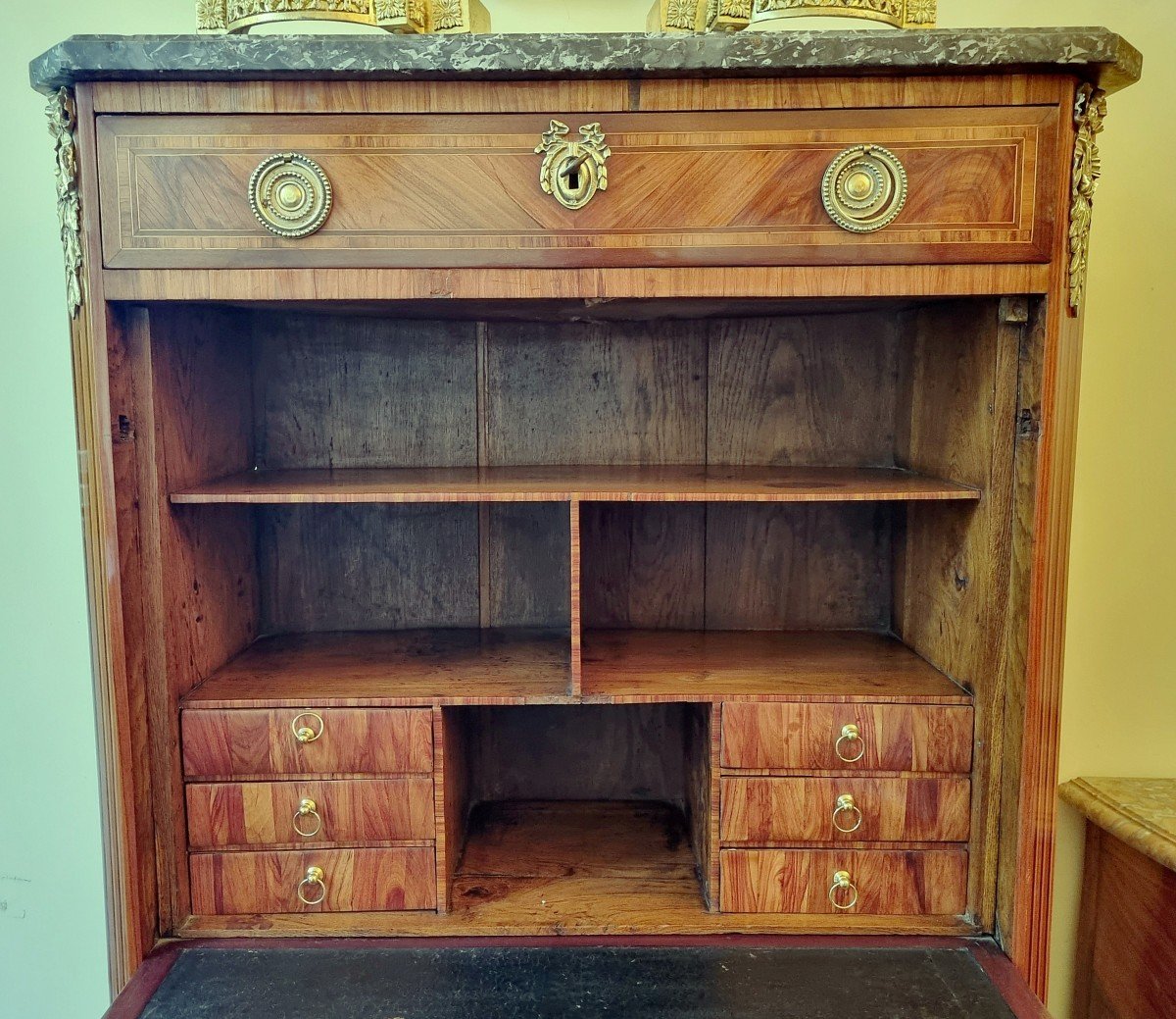 Secrétaire Louis XVI Vers 1770   Estampillé N. Petit -photo-2