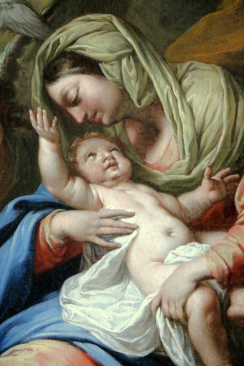 Claude Le Bault 1665-1726 La Sainte Famille Expertise: François Marandet, London -photo-4