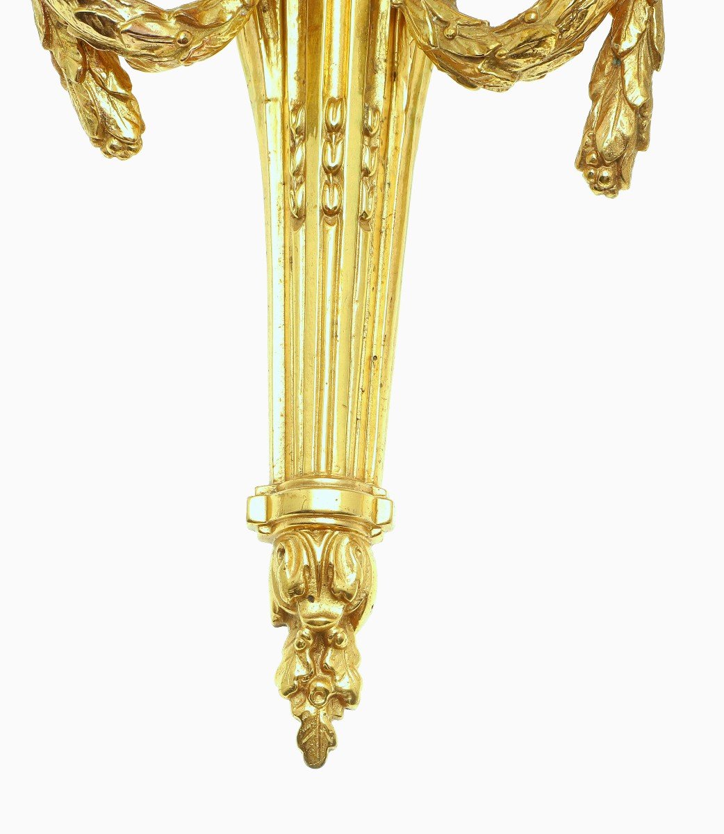 Appliques Louis XVI 19ème Siècle.  H. 39 Cm  -photo-2