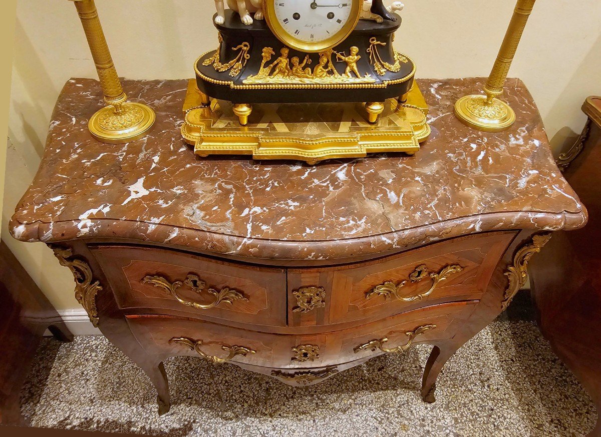 Commode Louis XV Vers 1760   estampillée J.b. Fromageau    Jean-baptiste Fromageau (1743-1802) -photo-3