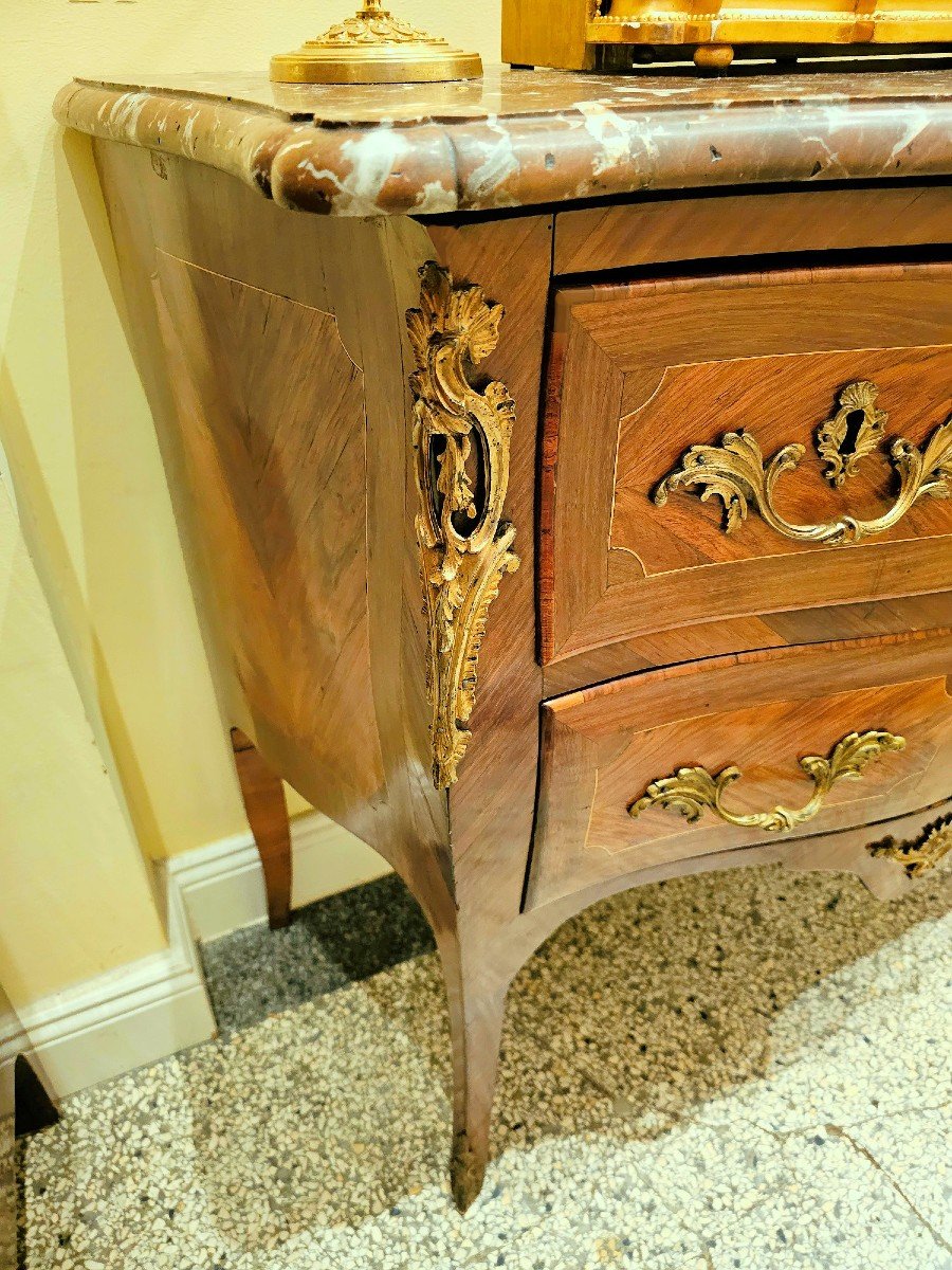 Commode Louis XV Vers 1760   estampillée J.b. Fromageau    Jean-baptiste Fromageau (1743-1802) -photo-2