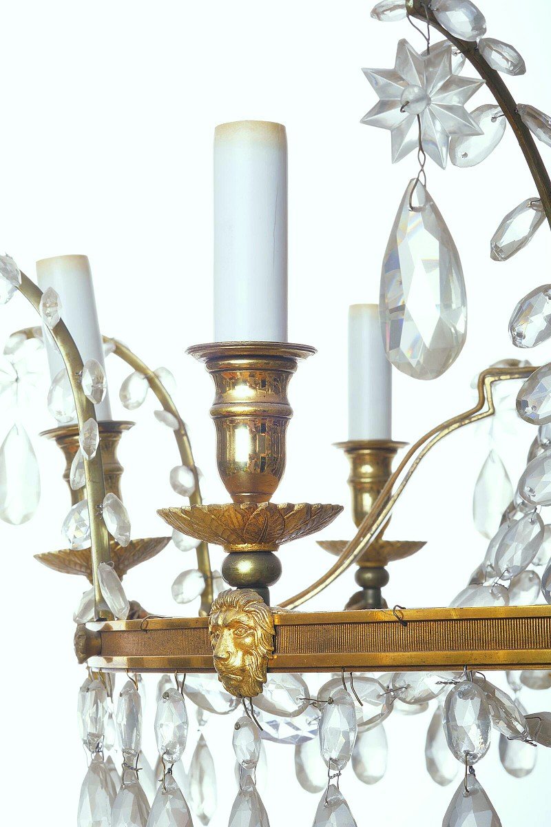 Lustre Russie 19ème Siècle.   H.118 Cm, P.84 Cm  électrifié Ultérieurement. -photo-4