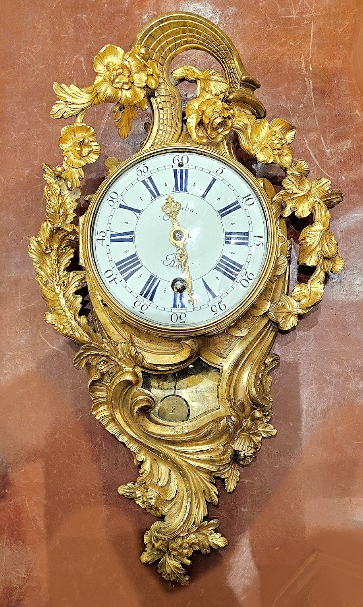 Cartel Louis XV 1745-1749 poinçon c couronné - Jean-Joseph de Saint-Germain - Gosselin