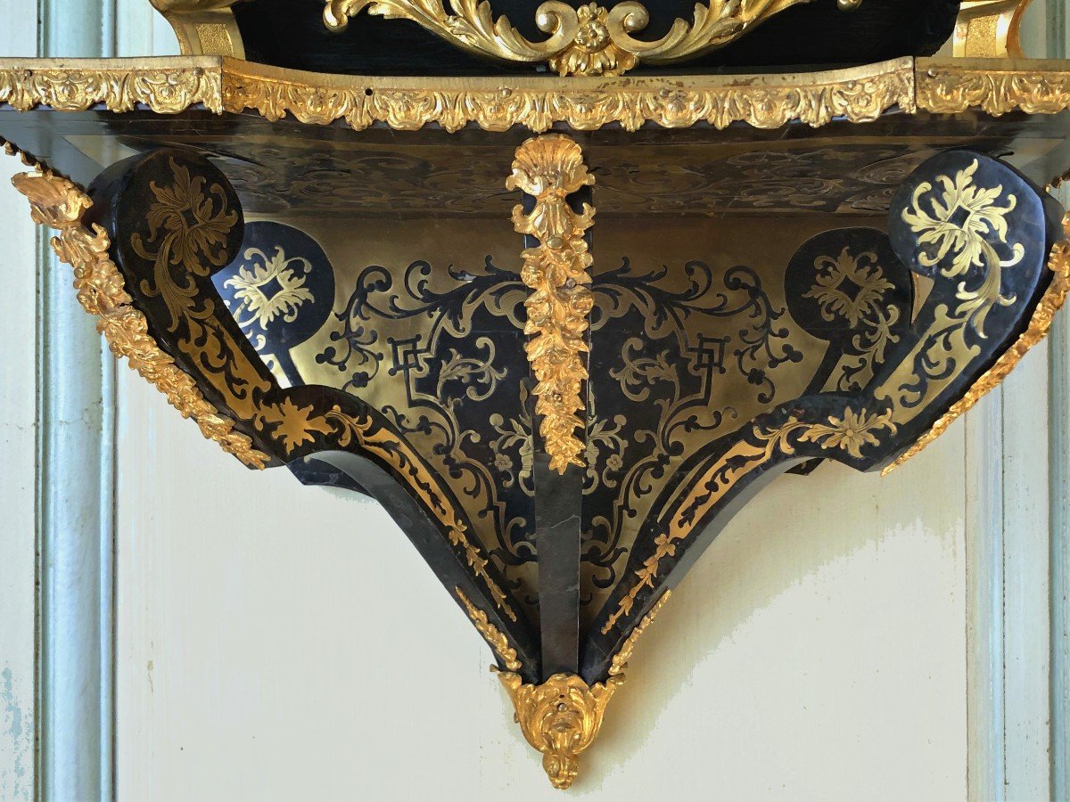 Cartel Boulle Marqueterie Clouzier à Paris Louis XIV Vers 1695  Avant Et Mouvement Signés-photo-2