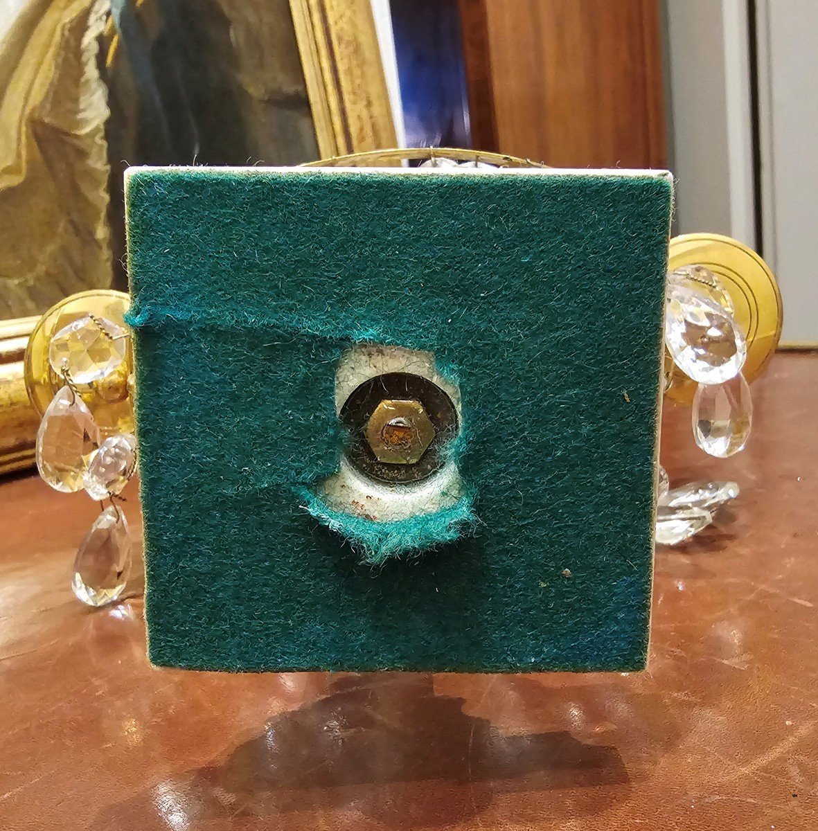 Candélabres Paire Suède Louis XVI Vers 1800  H. 35 Cm, Br. 20 Cm  Bronze Doré-photo-1