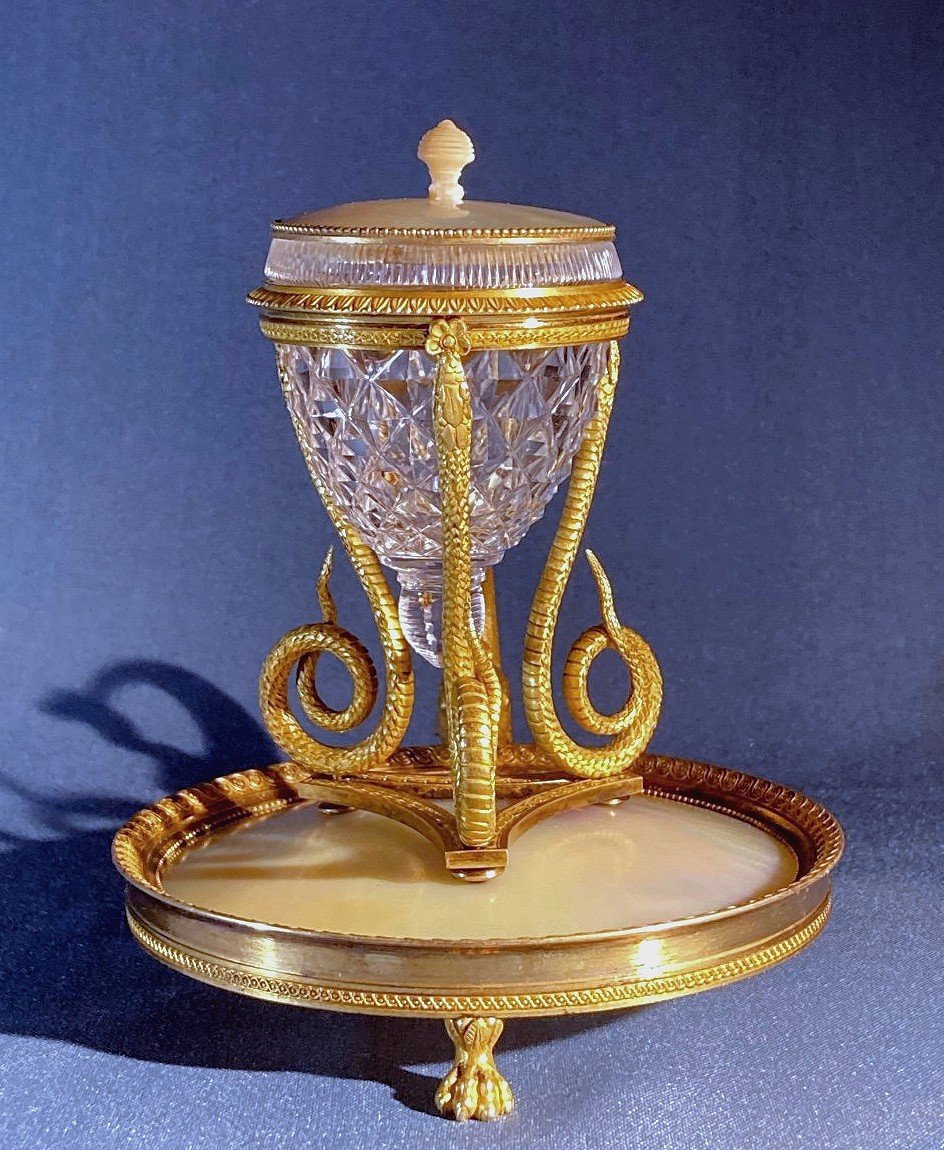 Potpourri Brule Perfume Empire Around 1820 H. 14.5 Cm, D. 12 Cm-photo-2