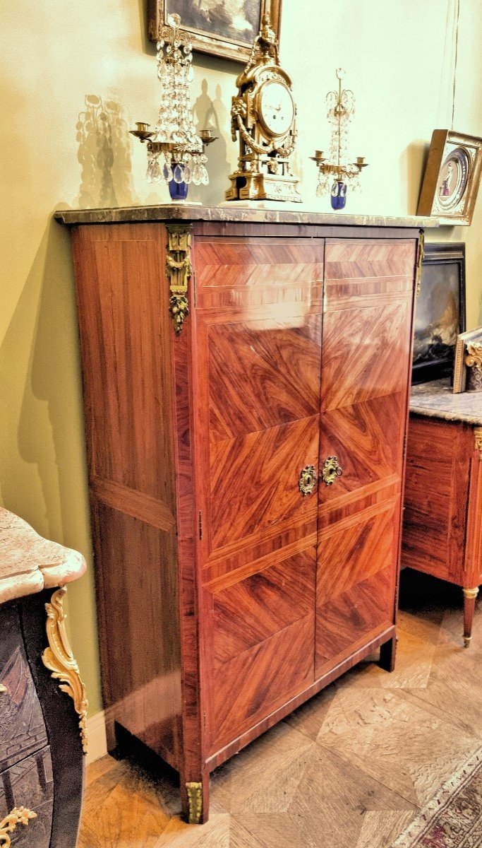 Louis XVI Wardrobe Circa 1770 Stamped Delorme Adrien Delorme Master June 22, 1748  -photo-3
