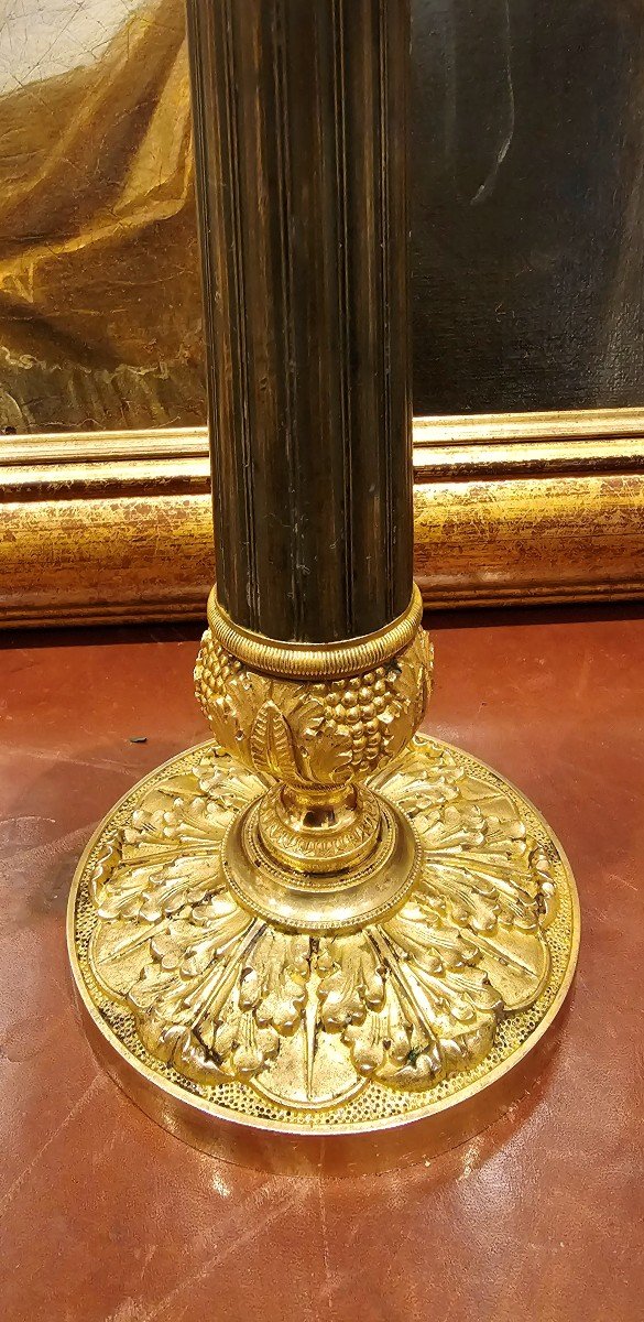 Empire Candlesticks Circa 1800 H. 23 Cm -photo-4