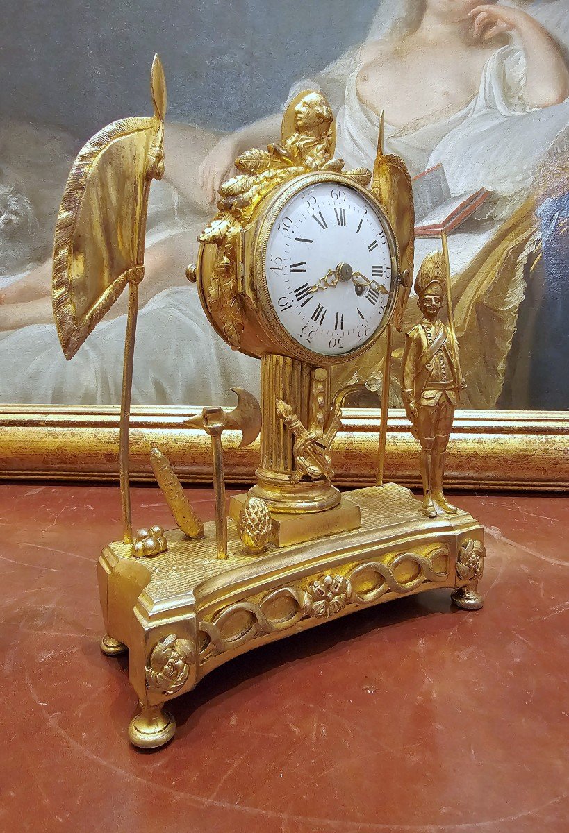 Clock To The Glory Of Louis XVI Louis XVI Around 1770 Signed Asselin In Rouen   -photo-4