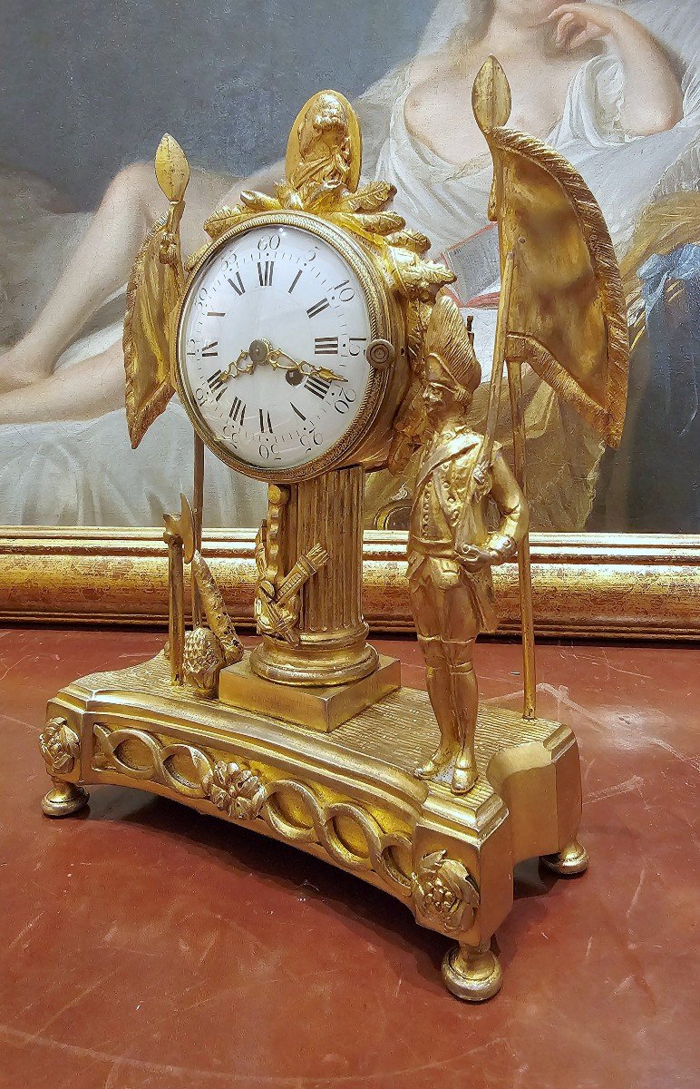 Clock To The Glory Of Louis XVI Louis XVI Around 1770 Signed Asselin In Rouen   -photo-4