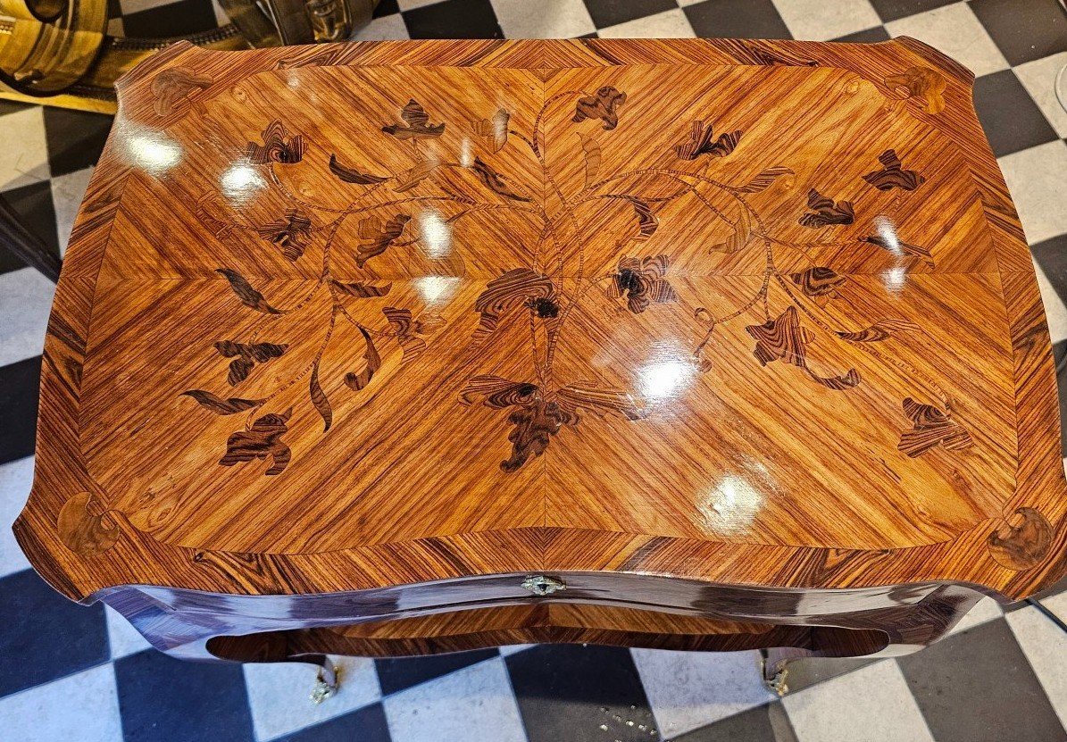 Pair Of Louis XV Living Room Tables Around 1765 Stamped Joseph - Joseph Baumhauer-photo-7