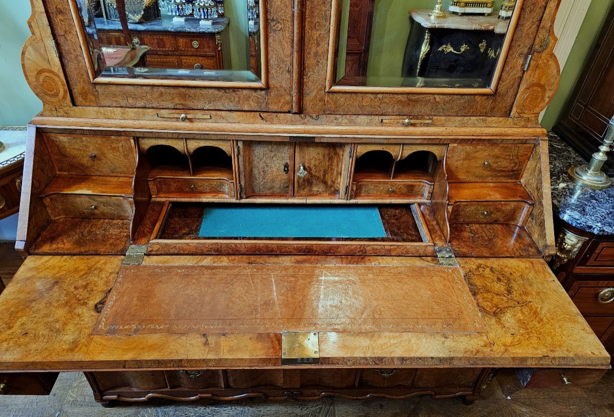 Armoire De Cabinet Baroque 2e Quart Du 18ème Siècle. Italie  Secrétaire Venise-photo-4