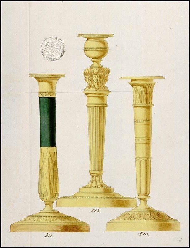 Empire Candlesticks Circa 1810 Claude Galle H. 28.5 Cm Claude Galle (1759-1815)-photo-4