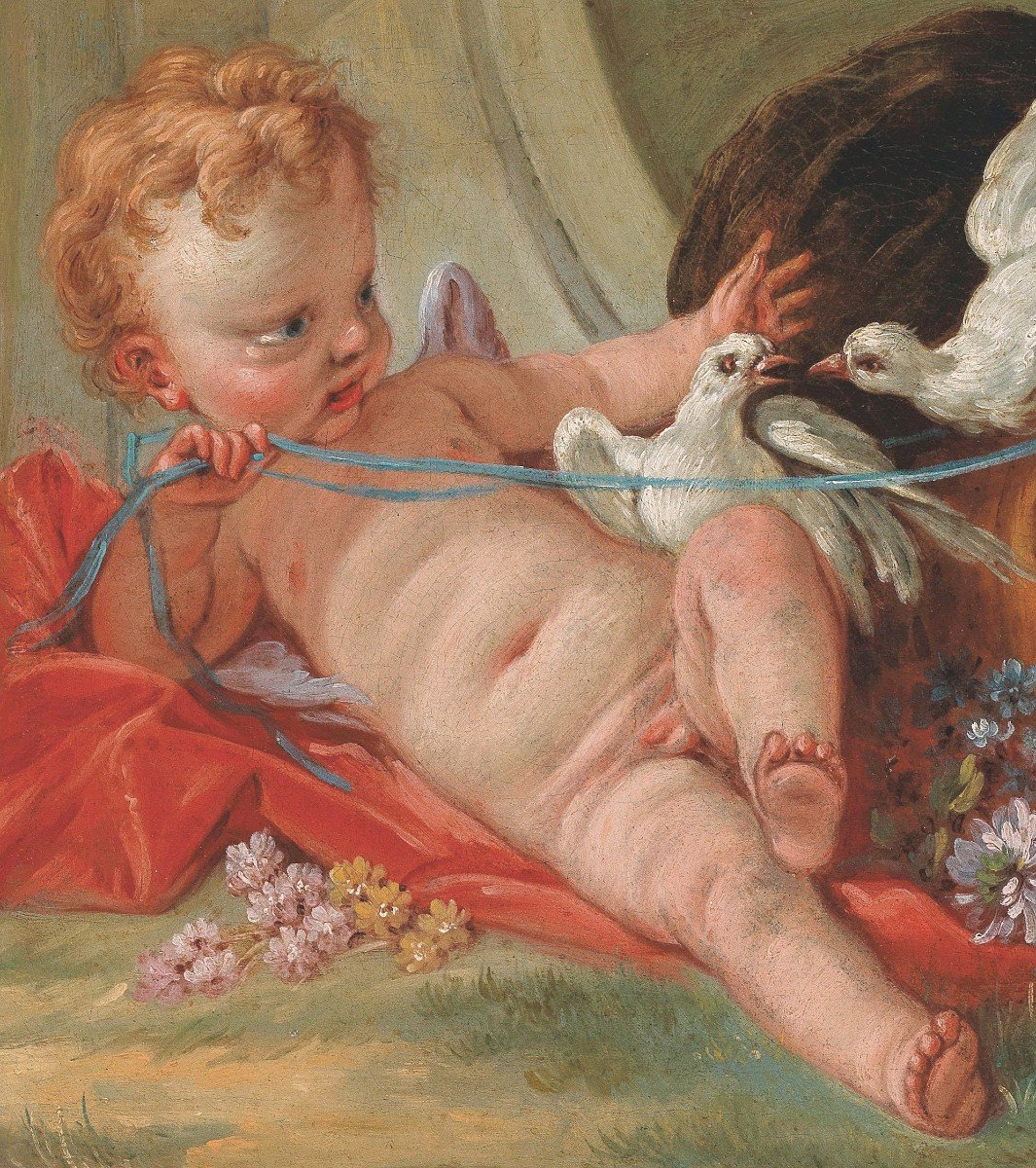 François Boucher (Paris 1703-1770) Amour - A. Ananoff, D. Wildenstein 1976 et 1980-photo-4