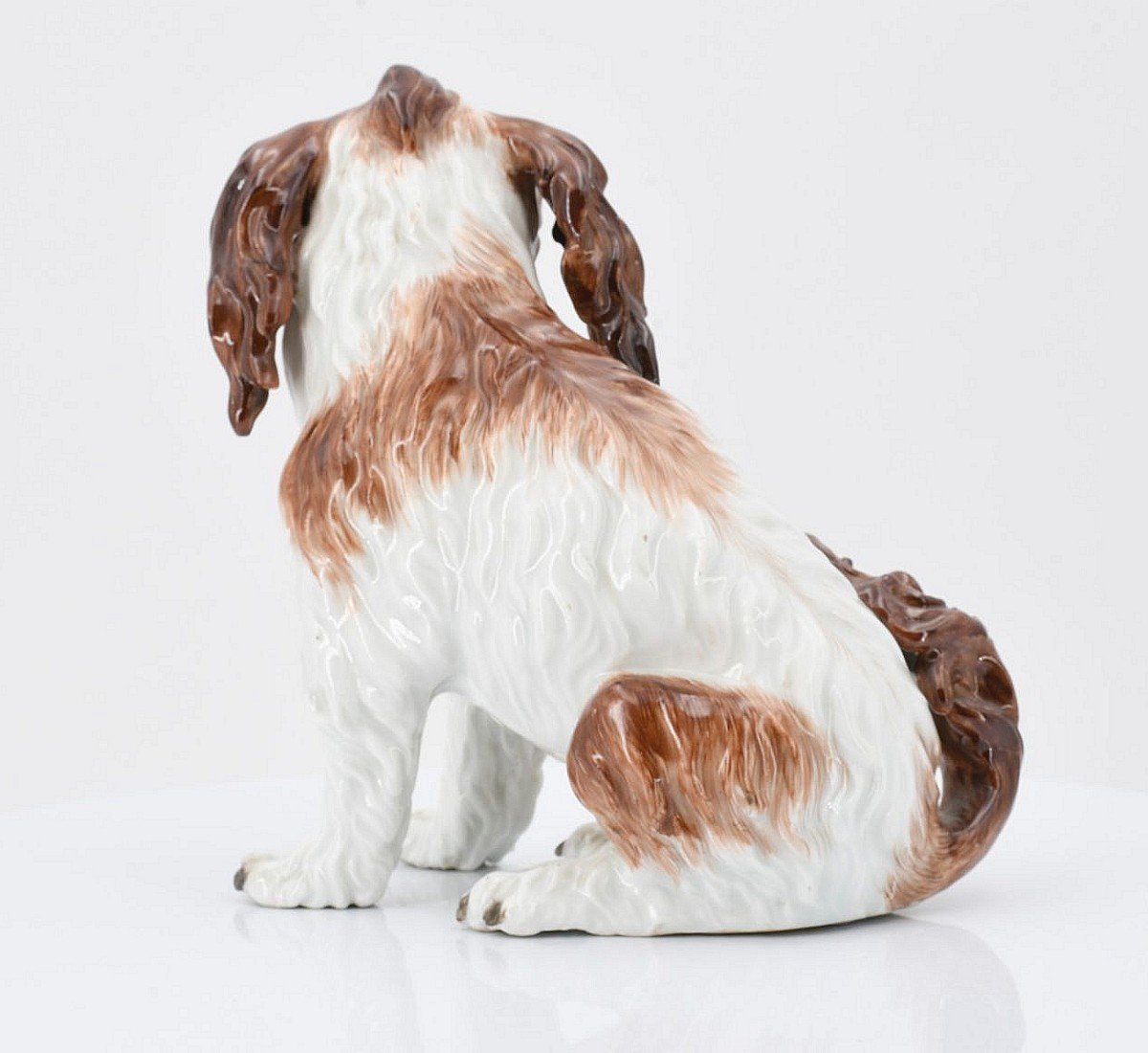 Meissen Porcelain Bologna Dog Model By Johann Joachim Kaendler Circa 1750 H. 15 Cm -photo-3