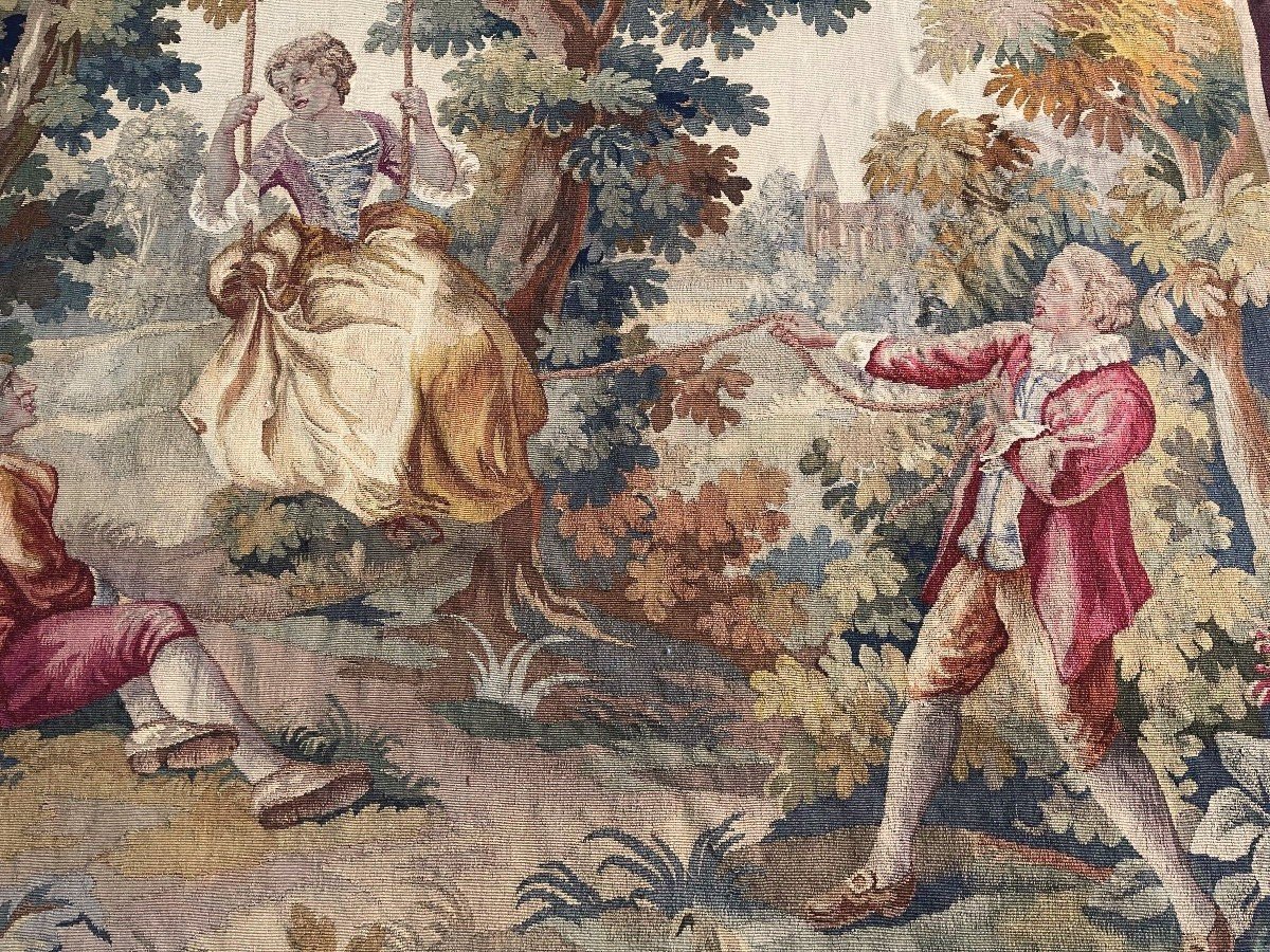 Aubusson Tapestry 18th Century 180 Cm X 210 Cm Inv.no.1.254 €2,800-photo-4