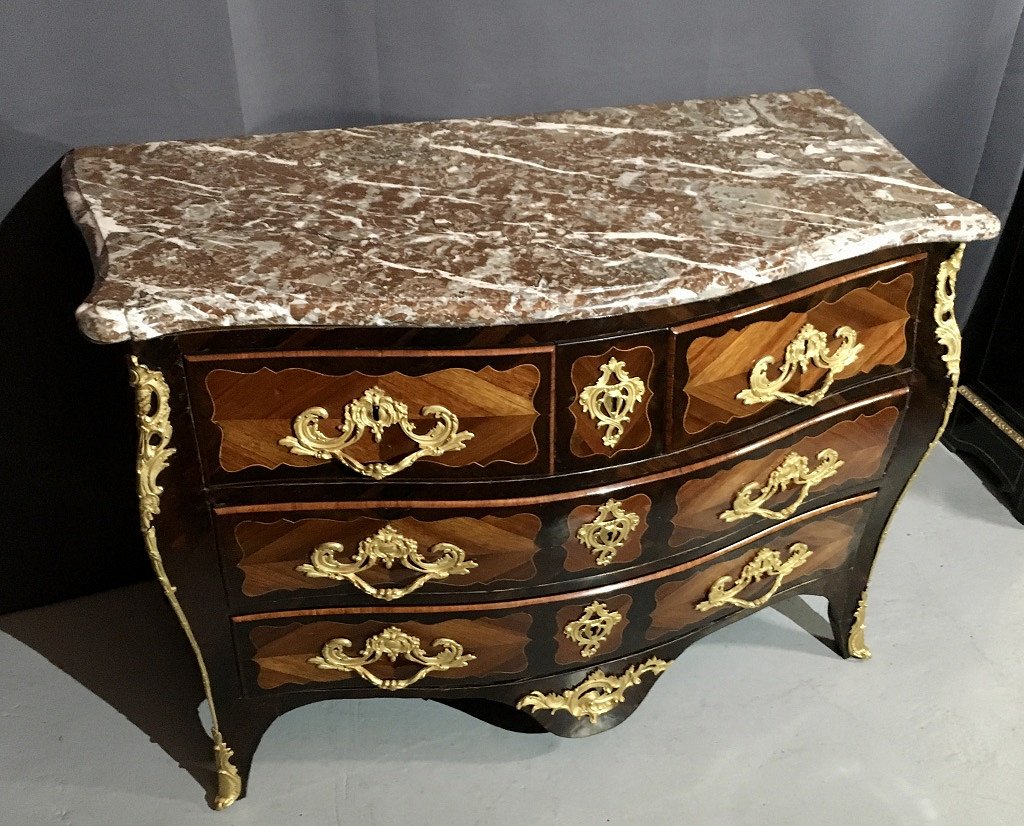 Louis XV Chest Of Drawers Circa 1760 Stamped P Roussel Pierre Roussel 1732-1782 Master August 21, 1745 -photo-4