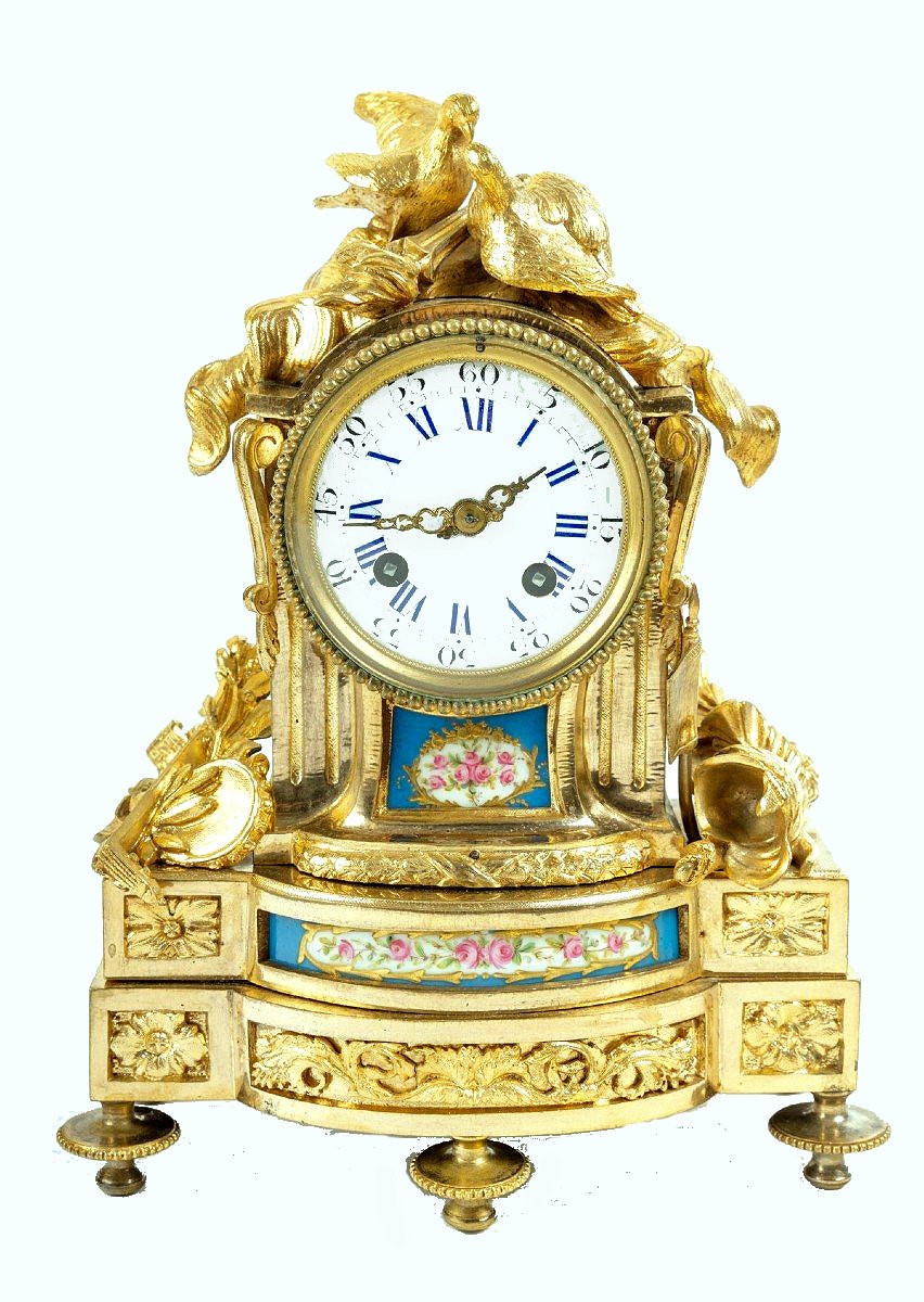 Louis XVI Clock Sèvres Porcelain “celestial Blue” Circa 1790  