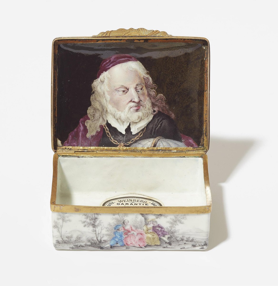 Tabatière Émail Berlin Manufacture Alexander Fromery  vers 1740 -photo-3