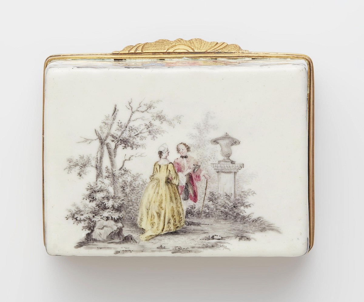 Tabatière Émail Berlin Manufacture Alexander Fromery  vers 1740 -photo-1