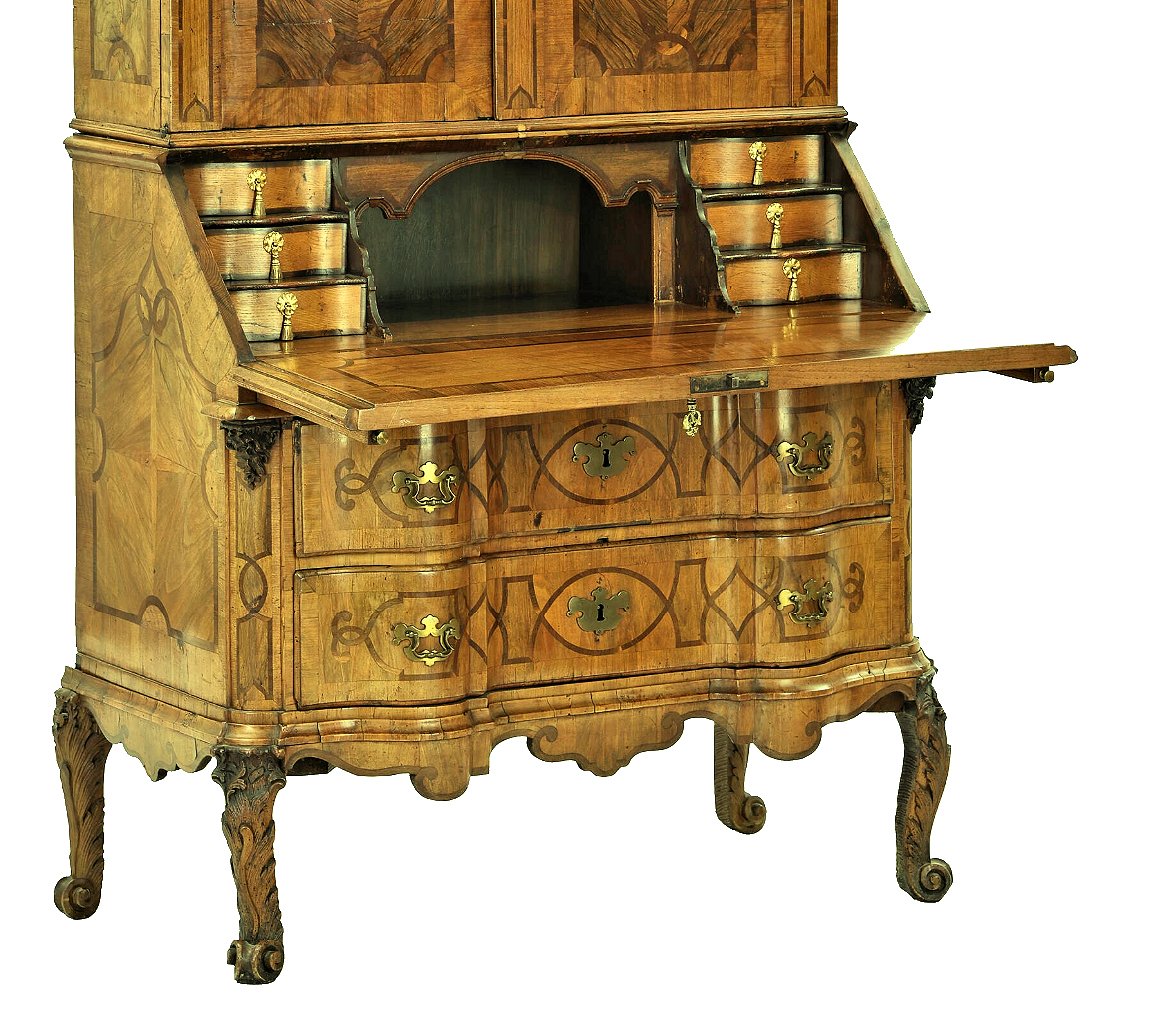 Secrétaire Baroque Scriban Franconie Wurtzbourg Carl Maximilian Mattern  Entourage vers 1740  -photo-3