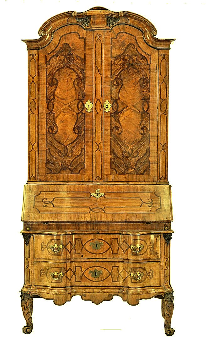 Secrétaire Baroque Scriban Franconie Wurtzbourg Carl Maximilian Mattern  Entourage vers 1740  
