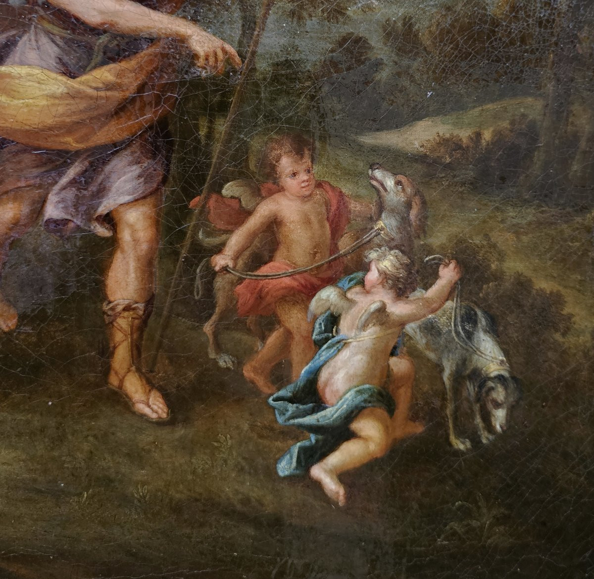 Jean Cotelle 1645-1708  Vénus et Adonis -  Expertise Francois Marandet, Londres-photo-5