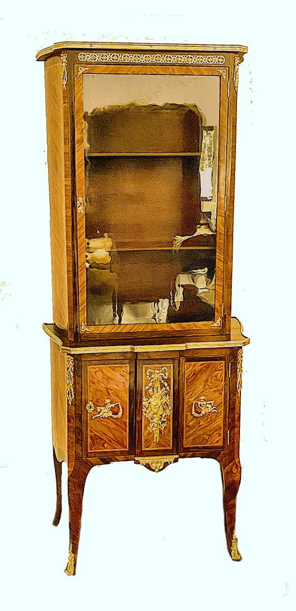 Transition Showcase Circa 1765 Nicolas Petit Attr. - Nicolas Petit 1732-1791-photo-2
