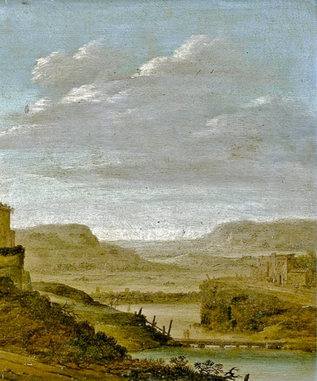 Dirck Verhaert 1610-1675 Large River Landscape - Expertise Fred Meijer, Amsterdam-photo-2