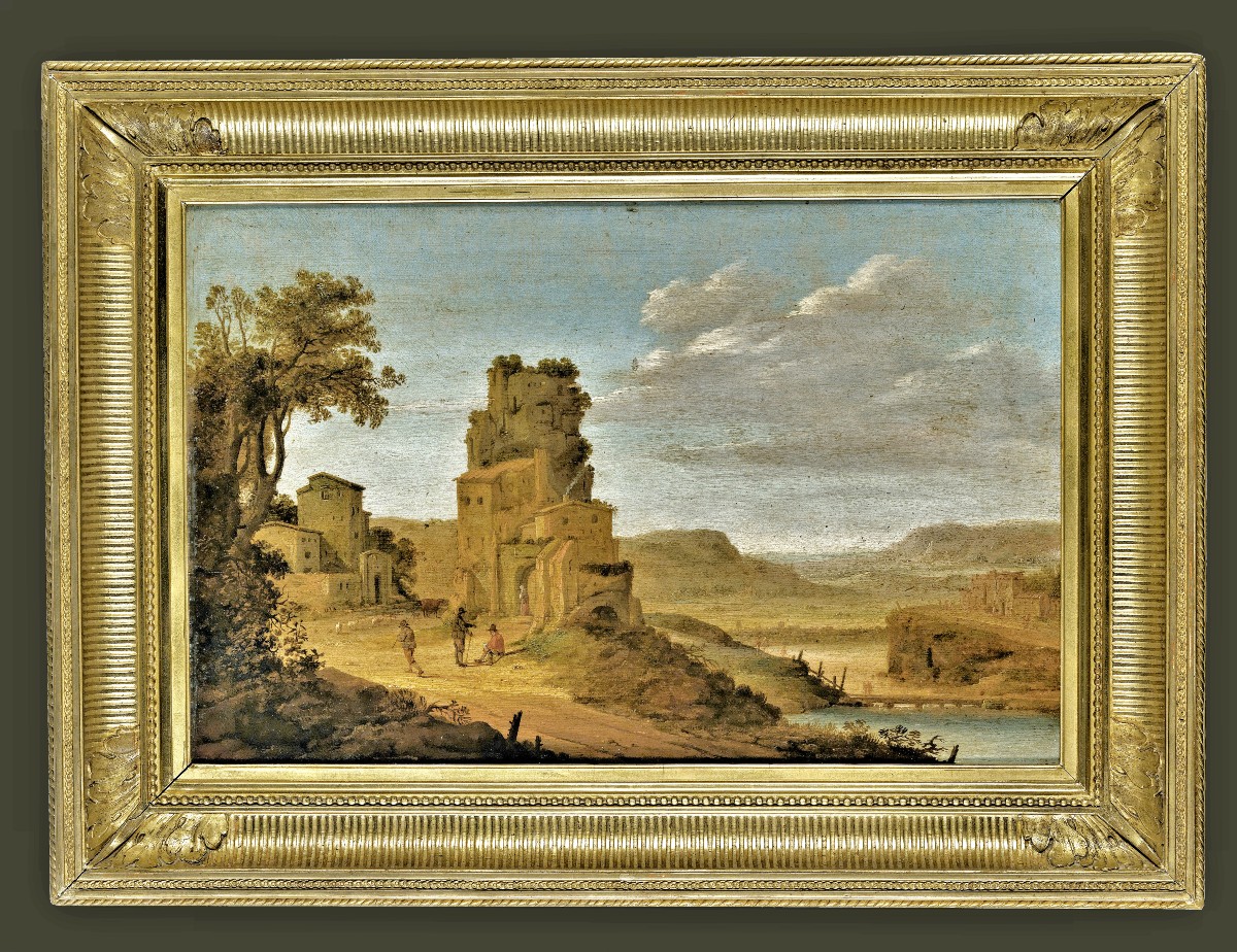 Dirck Verhaert 1610-1675 Large River Landscape - Expertise Fred Meijer, Amsterdam