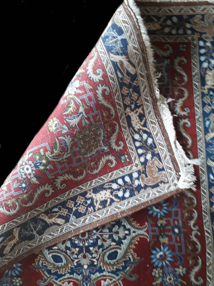 Kashan Rug, Antique, About 70-80 Years Old, Plant Colors, 290 X 314 Cm-photo-3