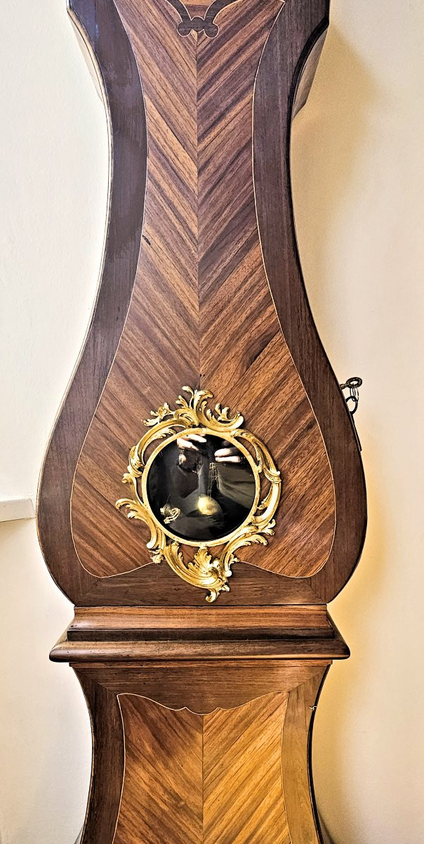Louis XV Regulator Circa 1750 Hour, Minute And Second Hands Signed Le Bon (lebon)-photo-5