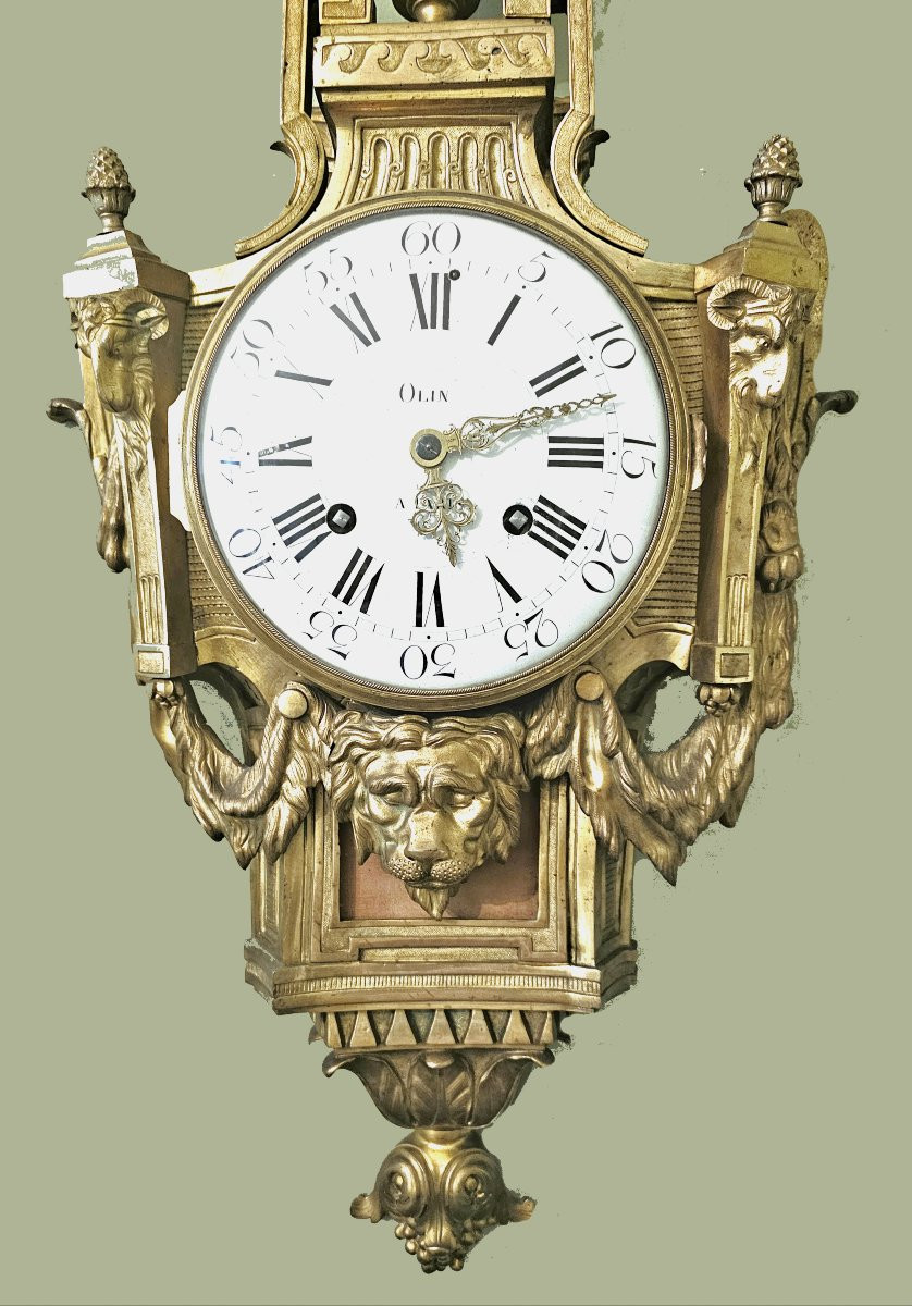 Louis XVI "vase" Cartel Drawing By Jc Delafosse And Jacques-charles Olin -photo-2