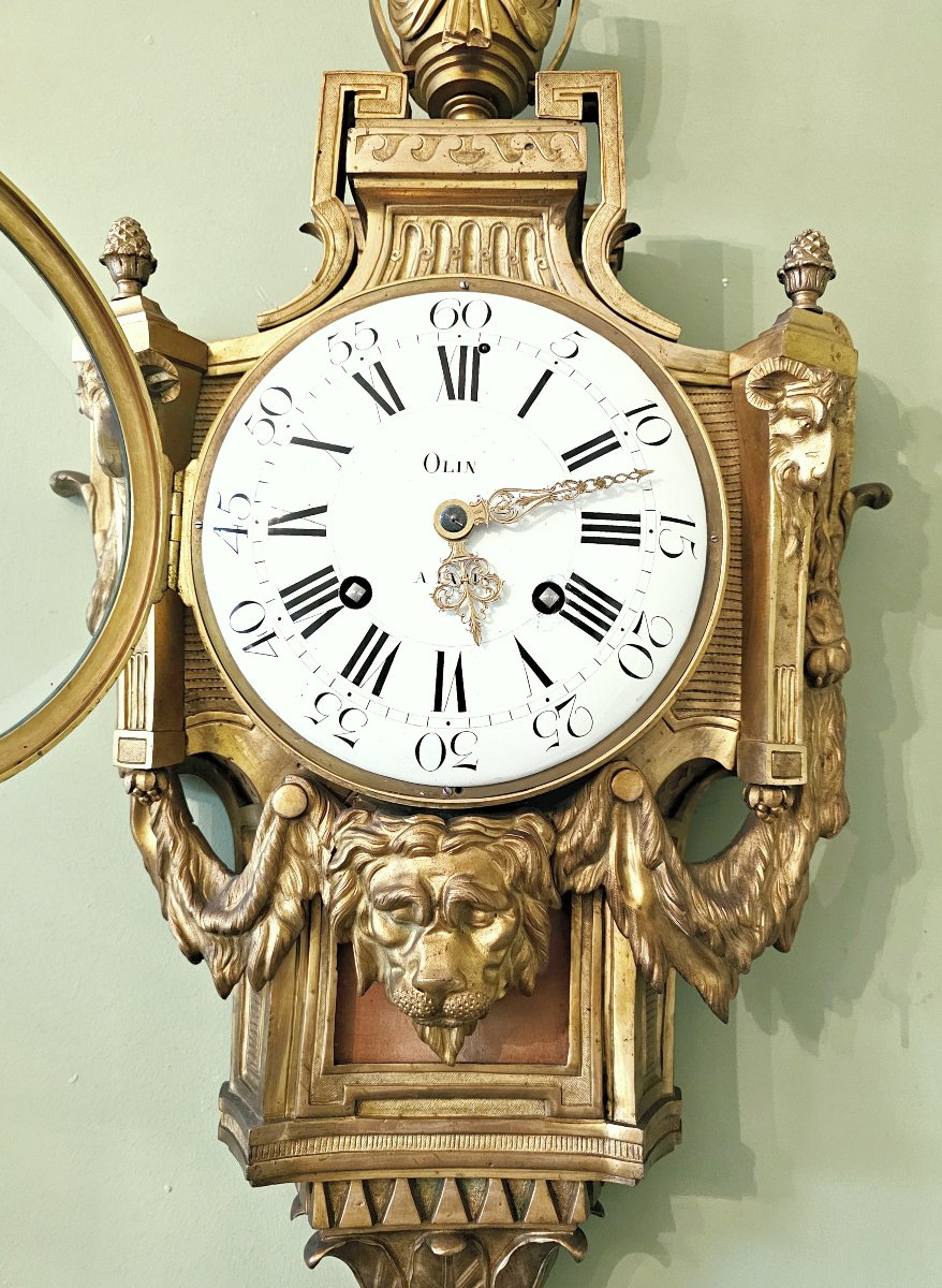 Louis XVI "vase" Cartel Drawing By Jc Delafosse And Jacques-charles Olin -photo-3